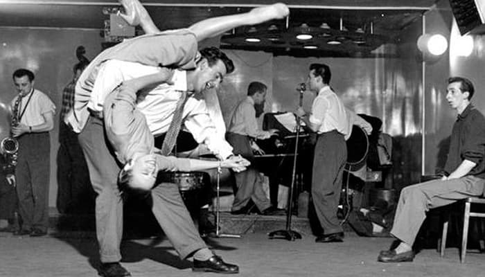 Jive dance with live band